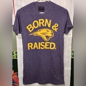 ☄️Raygun Casual Sports Purple Born & Raised T-shirt
